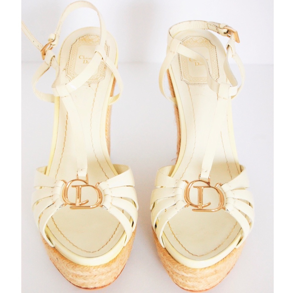 New Christian Dior CD2 Wedges Size 10 (40)